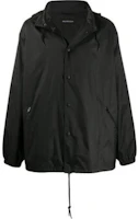 Balenciaga Black Letter Print Loose Fit Long-Sleeve Jacket 596462TYD361000 Balenciaga Black Letter Print Loose Fit Long-Sleeve Jacket 596462TYD361000