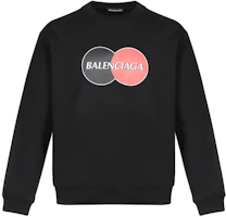 Balenciaga Black Logo Graphic Crewneck Long Sleeve Sweatshirt 583258TIV801000 Balenciaga Black Logo Graphic Crewneck Long Sleeve Sweatshirt 583258TIV801000