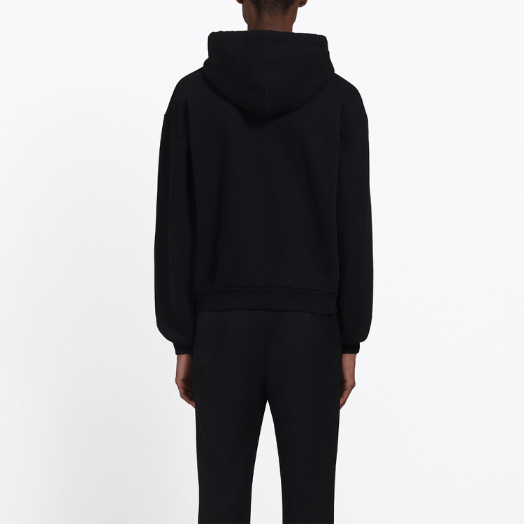 Details for 巴黎世家黑色宽松版徽标连帽衫 556145TYK271000
