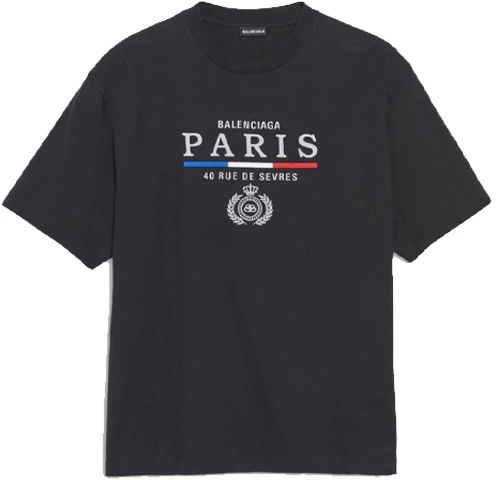 balenciaga-black-logo-print-crewneck-t-shirt-regular-fit-594579-tgv-481000
