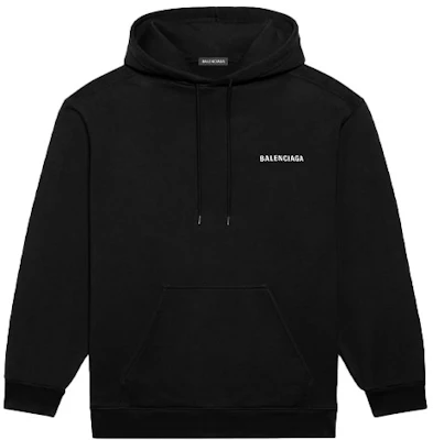 Balenciaga Black Logo Print Hoodie Long Sleeve 600583TIV841070 Buy Balenciaga Black Logo Print Hoodie Long Sleeve 600583TIV841070