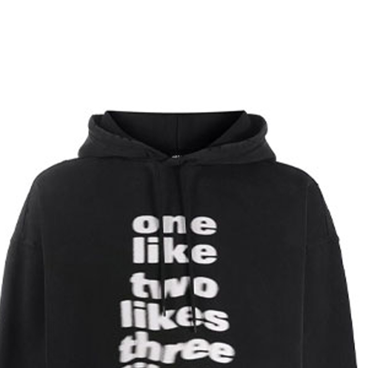 Balenciaga Black Logo Print Hoodie Sweater 641679TJV931070 圖 6