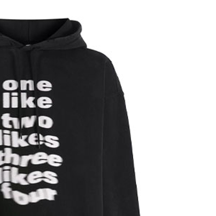 Balenciaga Black Logo Print Hoodie Sweater 641679TJV931070 圖 7