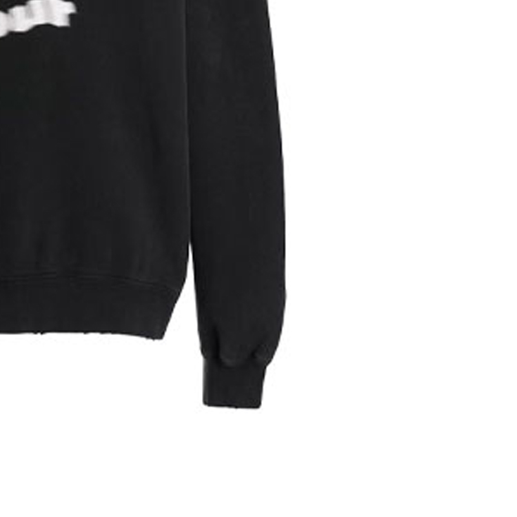 Balenciaga Black Logo Print Hoodie Sweater 641679TJV931070 圖 8