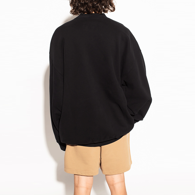 Balenciaga Black Logo Print Long Sleeve Crewneck Sweatshirt 671125TLV60-1000 圖 6