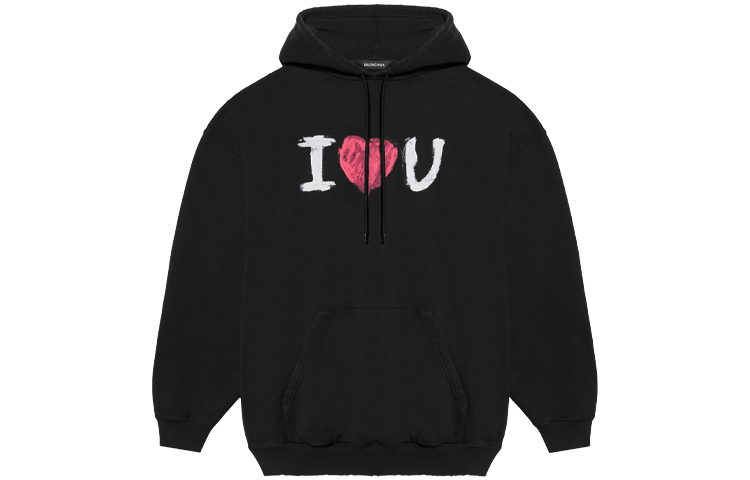 Order 巴黎世家黑色印花标志长袖卫衣标准版型 570811TJVL61070