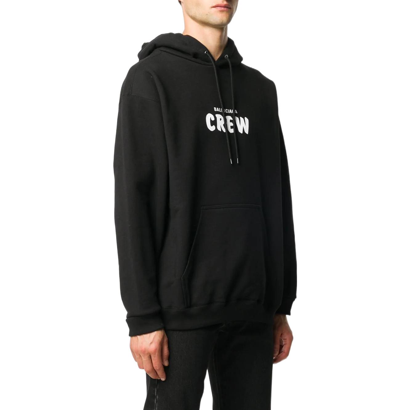 Shop 巴黎世家黑色标志印花常规版型套头衫 600583TIV751070