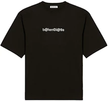 バレンシアガ ブラック 無地 クルーネック カジュアル Tシャツ バレンシアガ ブラック 無地 クルーネック カジュアル Tシャツ