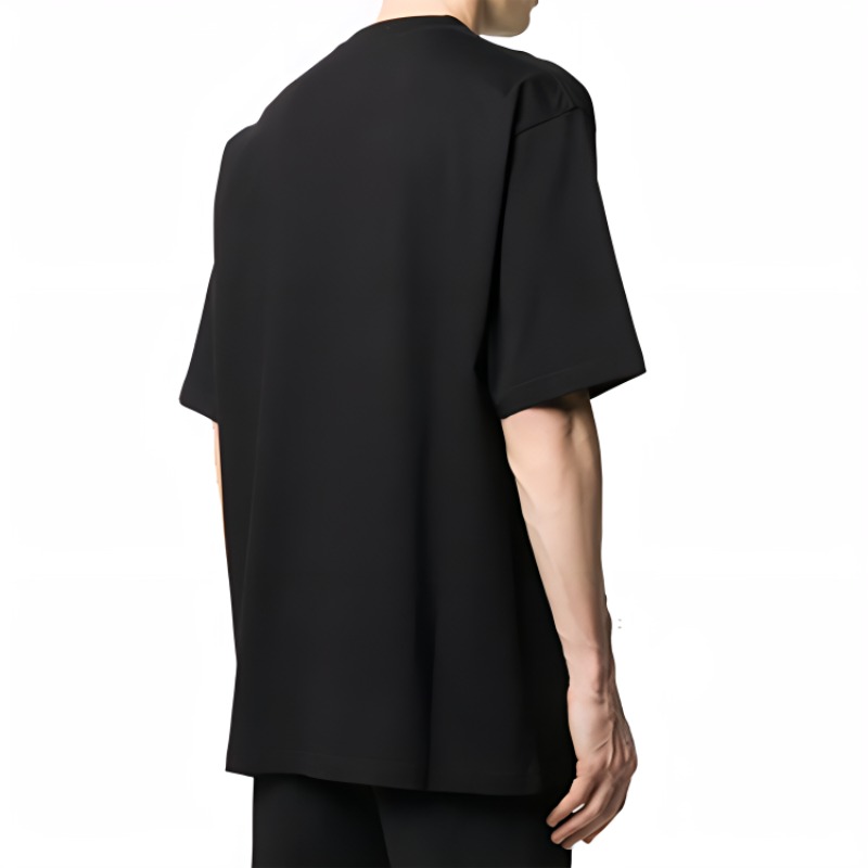 Balenciaga Black Logo Print Unisex Oversized T-Shirt 620941TIV501070 圖 6