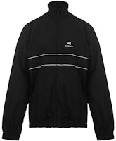 Balenciaga Black Logo Zip Jacket SS22 Regular Fit Casual Style. 681882TYB181000 Balenciaga Black Logo Zip Jacket SS22 Regular Fit Casual Style. 681882TYB181000