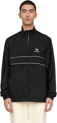 Balenciaga Jaket Hitam Logo Zip SS22 Regular Fit Gaya Kasual. 681882TYB181000 Purchase Balenciaga Jaket Hitam Logo Zip SS22 Regular Fit Gaya Kasual. 681882TYB181000