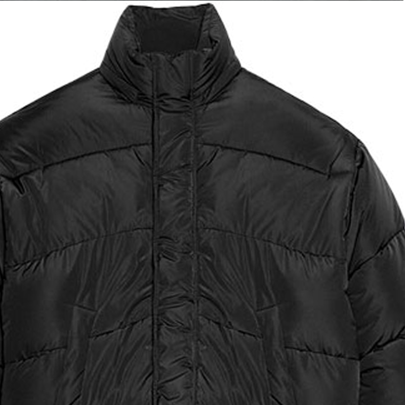 Balenciaga Black Long-Sleeve Cotton Jacket with Logo Print. 621982TYD331000 圖 7