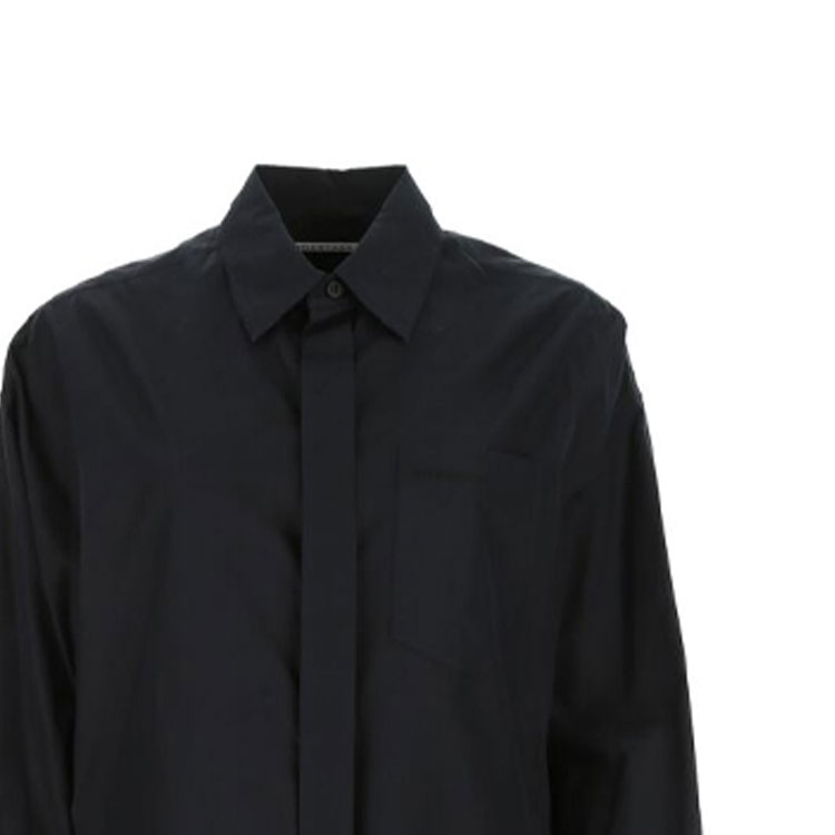 Balenciaga Black Long Sleeve Poplin Shirt. 642301TEM211000 圖 7