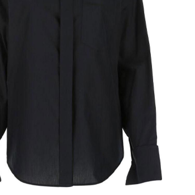 Balenciaga Black Long Sleeve Poplin Shirt. 642301TEM211000 圖 8