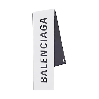 Balenciaga Black Long Wool Logo Scarf 512732-320B0-9060