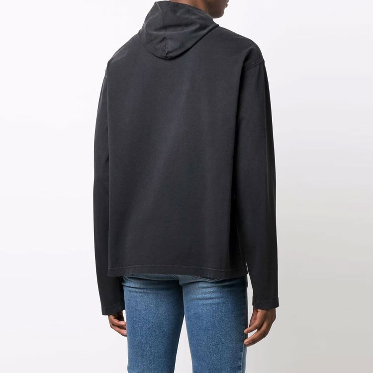 Balenciaga Black Oversized Hoodie with Logo Lettering and Number Print. 674685TLV891076 圖 6