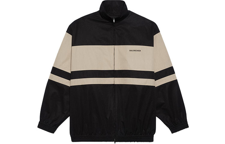 Balenciaga Black Panelled High Neck Jacket 623020TIM391000