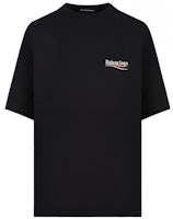 Balenciaga Black Political Campaign Coke Print Oversized Tee 620969TIV521070 Balenciaga Black Political Campaign Coke Print Oversized Tee 620969TIV521070