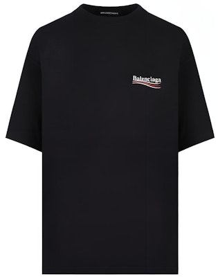 Balenciaga Baju Tee Hitam Political Campaign Coke Print Oversized 620969TIV521070 Order Balenciaga Baju Tee Hitam Political Campaign Coke Print Oversized 620969TIV521070