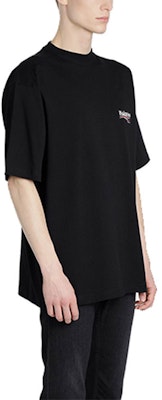 Balenciaga Baju Tee Hitam Political Campaign Coke Print Oversized 620969TIV521070 Purchase Balenciaga Baju Tee Hitam Political Campaign Coke Print Oversized 620969TIV521070