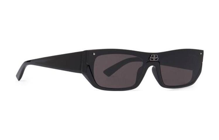 Balenciaga Black Rectangular Street Fashion Sunglasses for Men 609370T00031000 圖 3