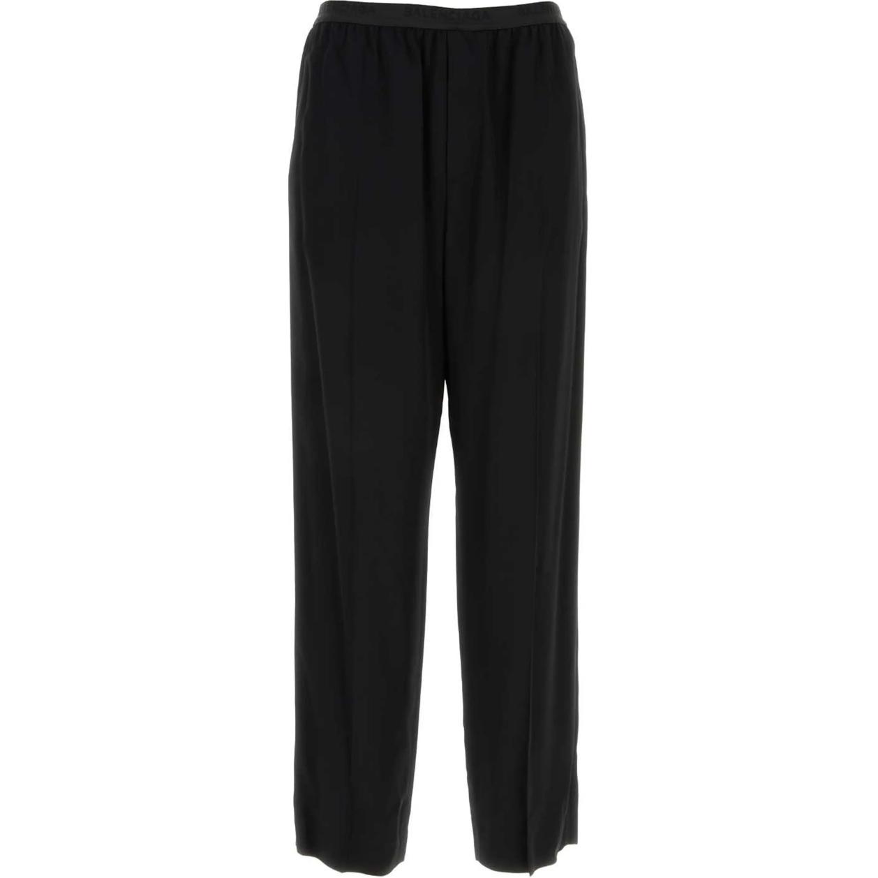 Balenciaga Black Relaxed Fit Straight Leg Casual Pants 675490TJO251000