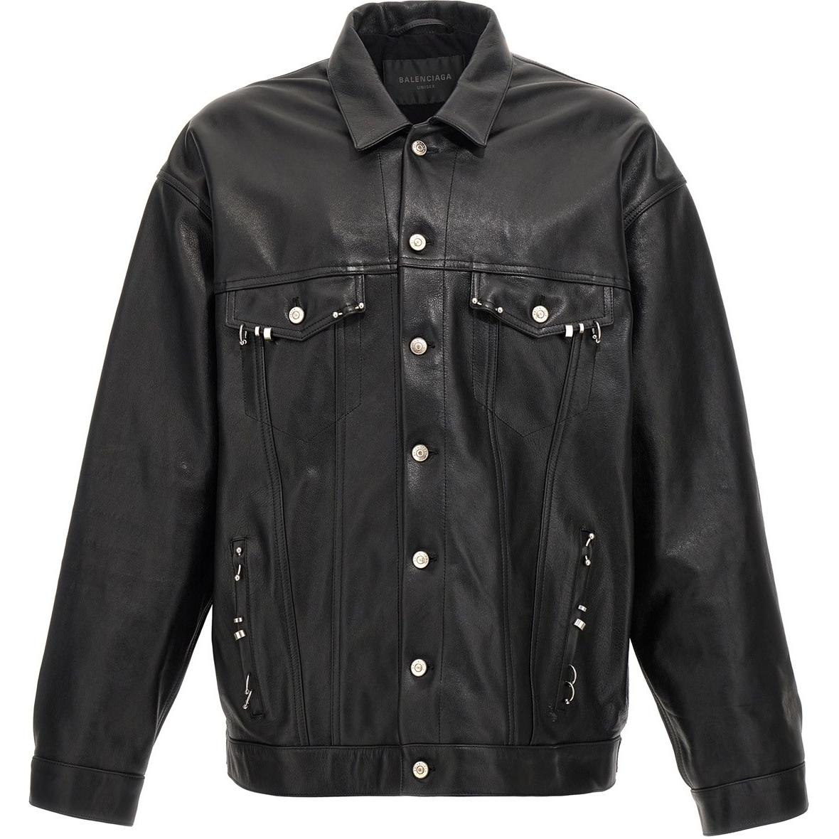 Balenciaga Black Single-Breasted Long Sleeve Jacket 794415TOS141000