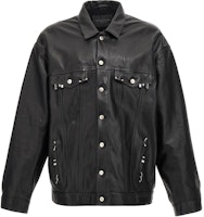 Balenciaga Black Single-Breasted Long Sleeve Jacket 794415TOS141000 Balenciaga Black Single-Breasted Long Sleeve Jacket 794415TOS141000