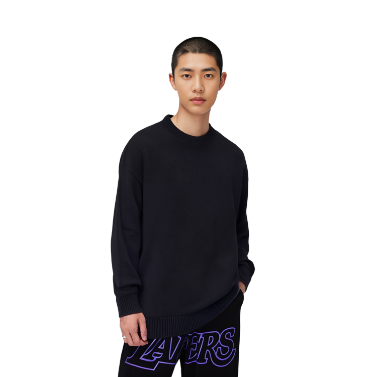 Shop Balenciaga Hitam Crewneck Lengan Panjang Sweatshirt. 662728T31661000