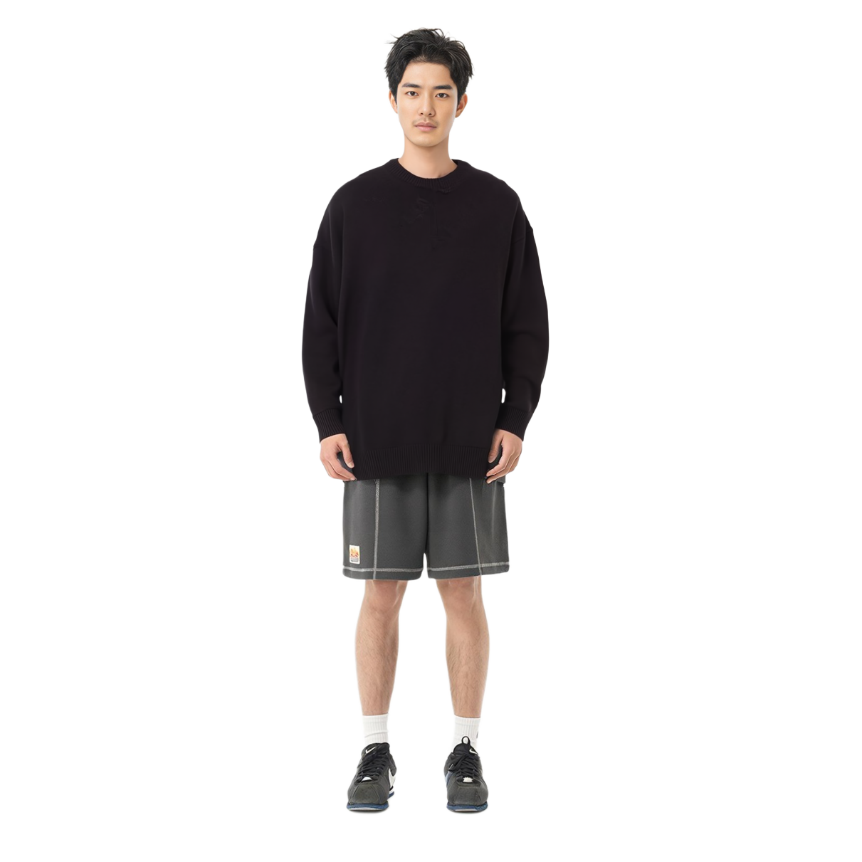 Purchase Balenciaga Hitam Crewneck Lengan Panjang Sweatshirt. 662728T31661000