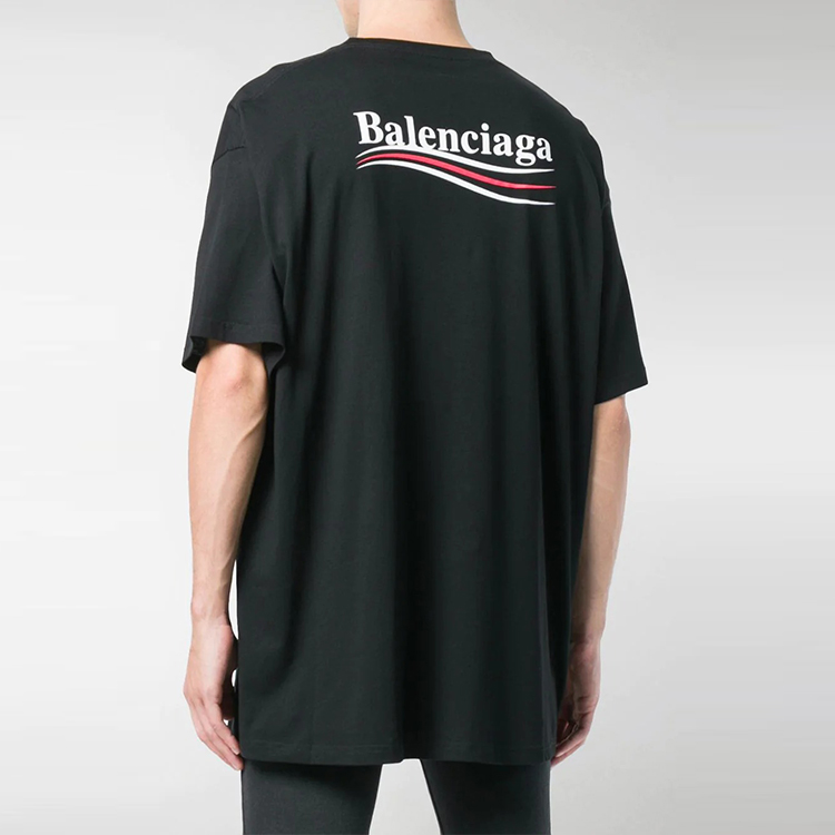 Balenciaga Black Solid Color Crewneck T-Shirt. 508203TAV441000 圖 4