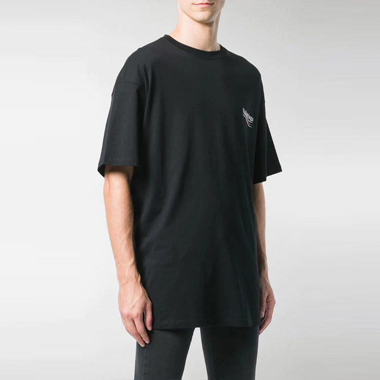 Balenciaga Black Solid Color Crewneck T-Shirt. 508203TAV441000 圖 5