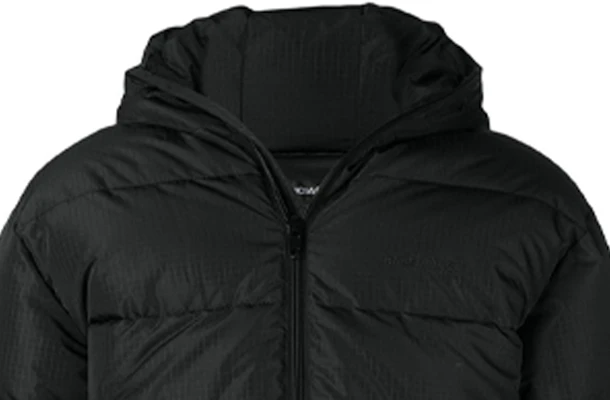 발렌시아가 블랙 솔리드 컬러 지퍼 후드 패딩 재킷. 556231TYD331000 Details for 발렌시아가 블랙 솔리드 컬러 지퍼 후드 패딩 재킷. 556231TYD331000