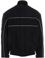 Balenciaga Black Solid Color Zip-Up Oversized Jacket 626604TYD321269 Balenciaga Black Solid Color Zip-Up Oversized Jacket 626604TYD321269