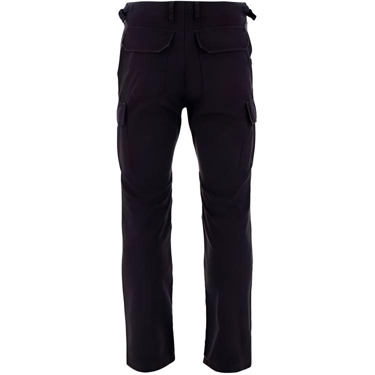 Lookbook 발렌시아가 블랙 스트레이트 핏 카고 팬츠 포켓 지퍼 디자인 642154TJP094100