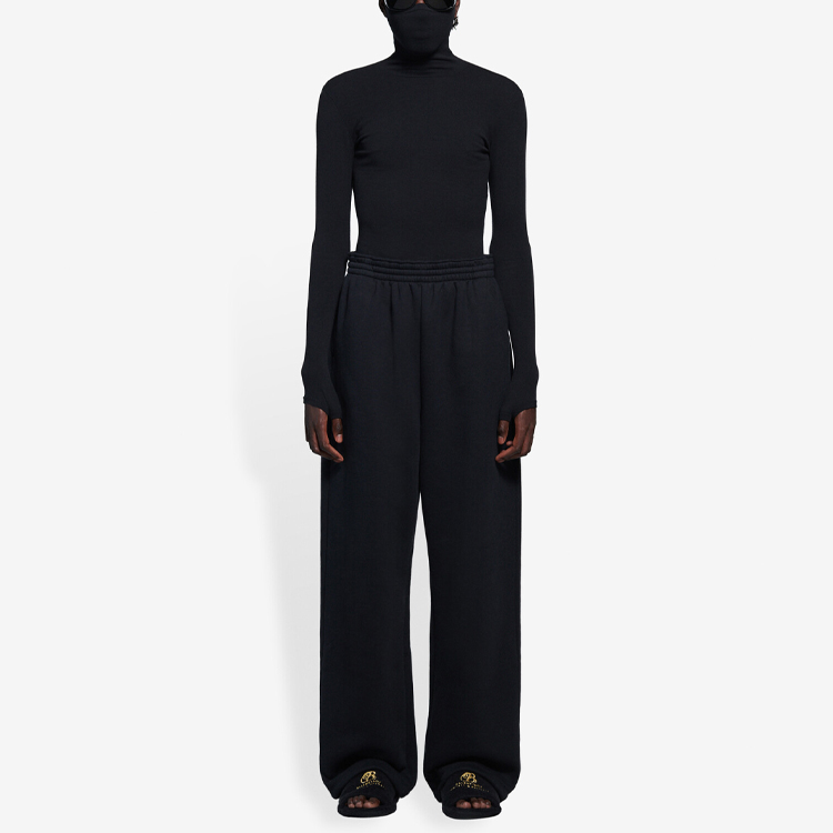 Lookbook バレンシアガ ブラック タートルネック マスク一体型 ニットセーター 657399T51591000