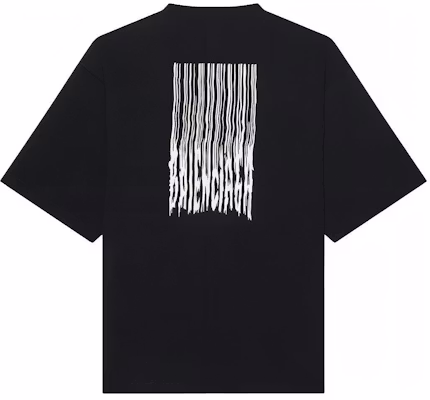 巴黎世家黑色漸層印花男女款圓領T恤 661715TKVE51070 Lookbook 巴黎世家黑色漸層印花男女款圓領T恤 661715TKVE51070