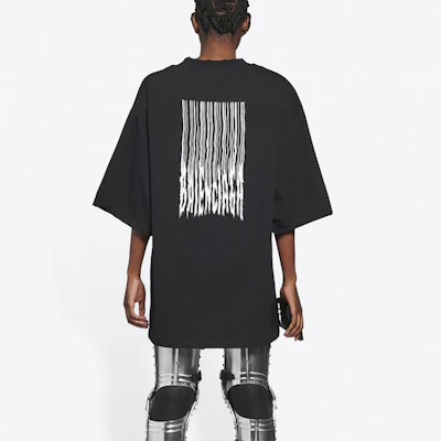 巴黎世家黑色漸層印花男女款圓領T恤 661715TKVE51070 Purchase 巴黎世家黑色漸層印花男女款圓領T恤 661715TKVE51070