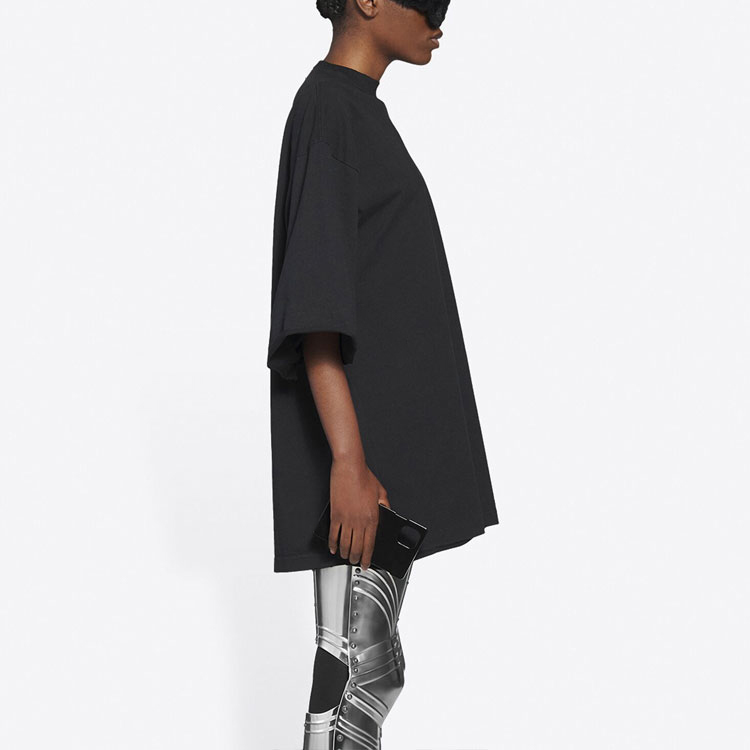 Balenciaga Black Waterfall Print Unisex Crewneck T-Shirt 661715TKVE51070 圖 6