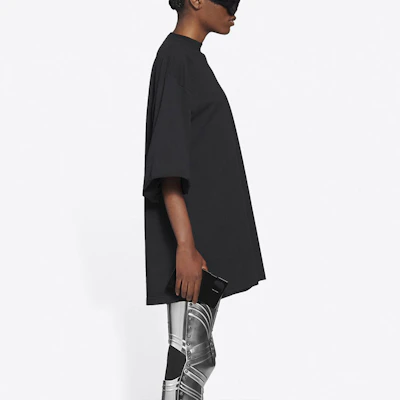 巴黎世家黑色漸層印花男女款圓領T恤 661715TKVE51070 Details for 巴黎世家黑色漸層印花男女款圓領T恤 661715TKVE51070