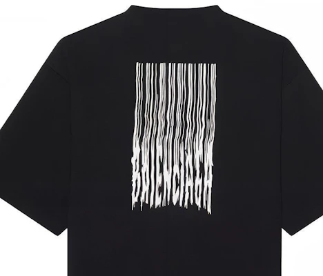 巴黎世家黑色漸層印花男女款圓領T恤 661715TKVE51070 Sizing 巴黎世家黑色漸層印花男女款圓領T恤 661715TKVE51070