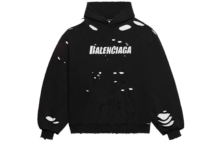 Balenciaga Black Zip-Up Alphabet Hoodie Sweatshirt. 659403TKVB61070 圖 2