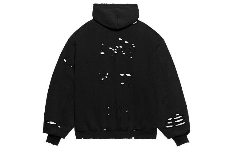 Balenciaga Black Zip-Up Alphabet Hoodie Sweatshirt. 659403TKVB61070 圖 3