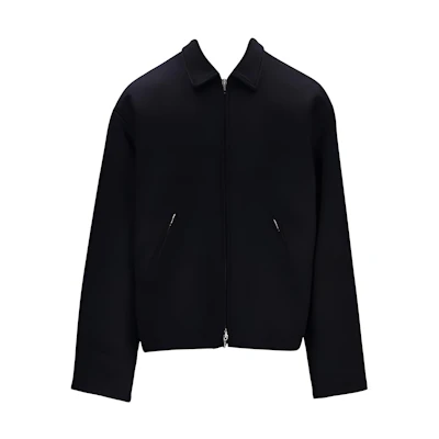 Balenciaga Black Zip-Up Collared Jacket Regular Fit 772777TPU141000