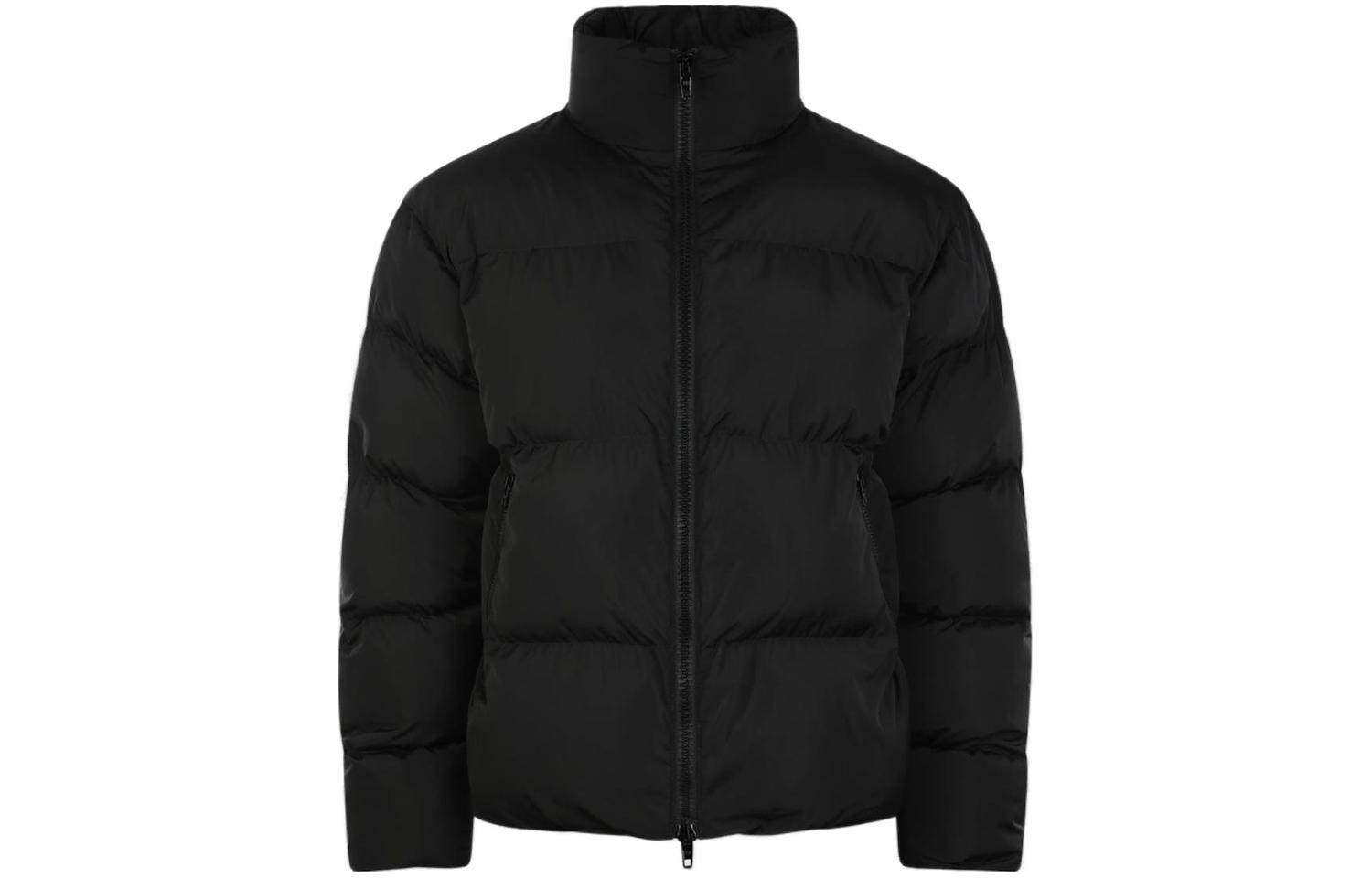 Balenciaga Black Zip-Up High Collar Cotton Jacket 770505TP0061000