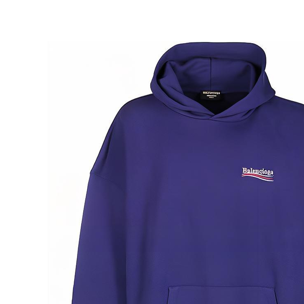 Balenciaga Blue Letter Print Oversized Hoodie Long-Sleeve Sweatshirt. 620973TIV531195 圖 6