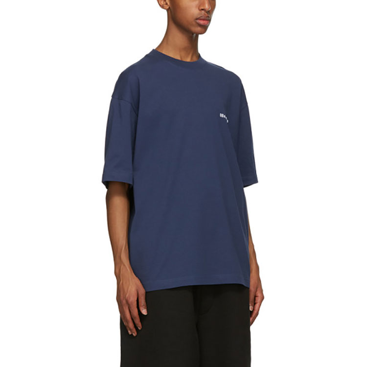 Balenciaga Blue Logo Print Crewneck T-Shirt 612966TJV874866 圖 5