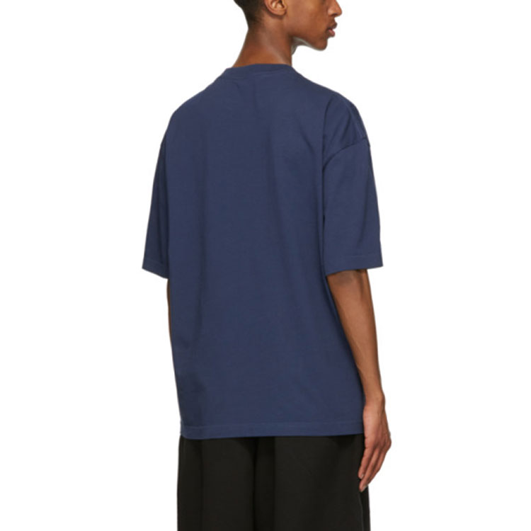 Balenciaga Blue Logo Print Crewneck T-Shirt 612966TJV874866 圖 6