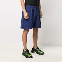 Details for Balenciaga Blue Logo Print Elastic Waist Shorts 641608TIV531195