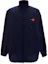 Buy Balenciaga Blue Logo Zip-Up High Collar Jacket Loose Fit 622002TIO508065